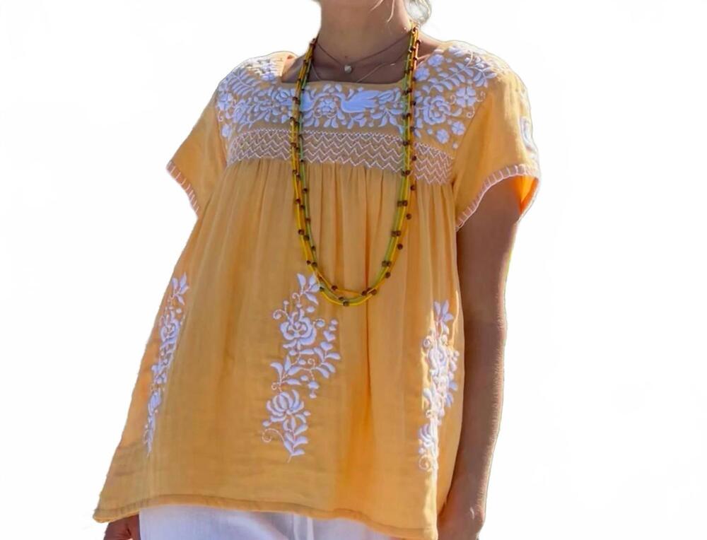 NEW SIGRID OLSEN luisa top in apricot